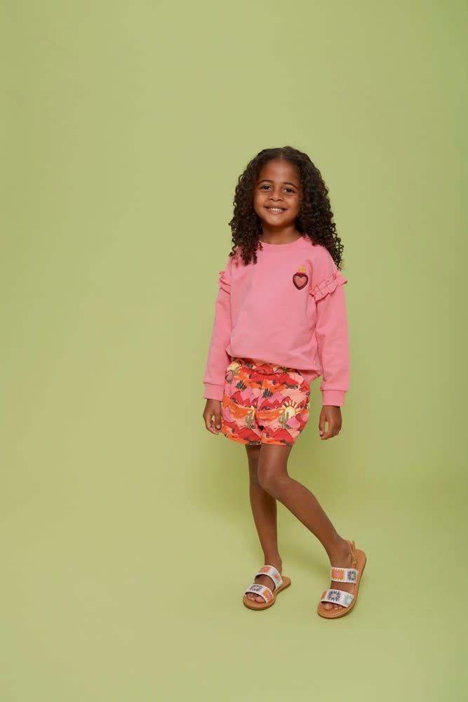 Jubel Short AOP Zalm - Salsa Sunset