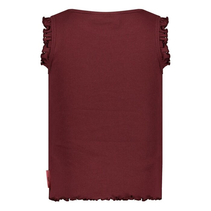 Jubel Singlet rib Bordeaux - Salsa Sunset