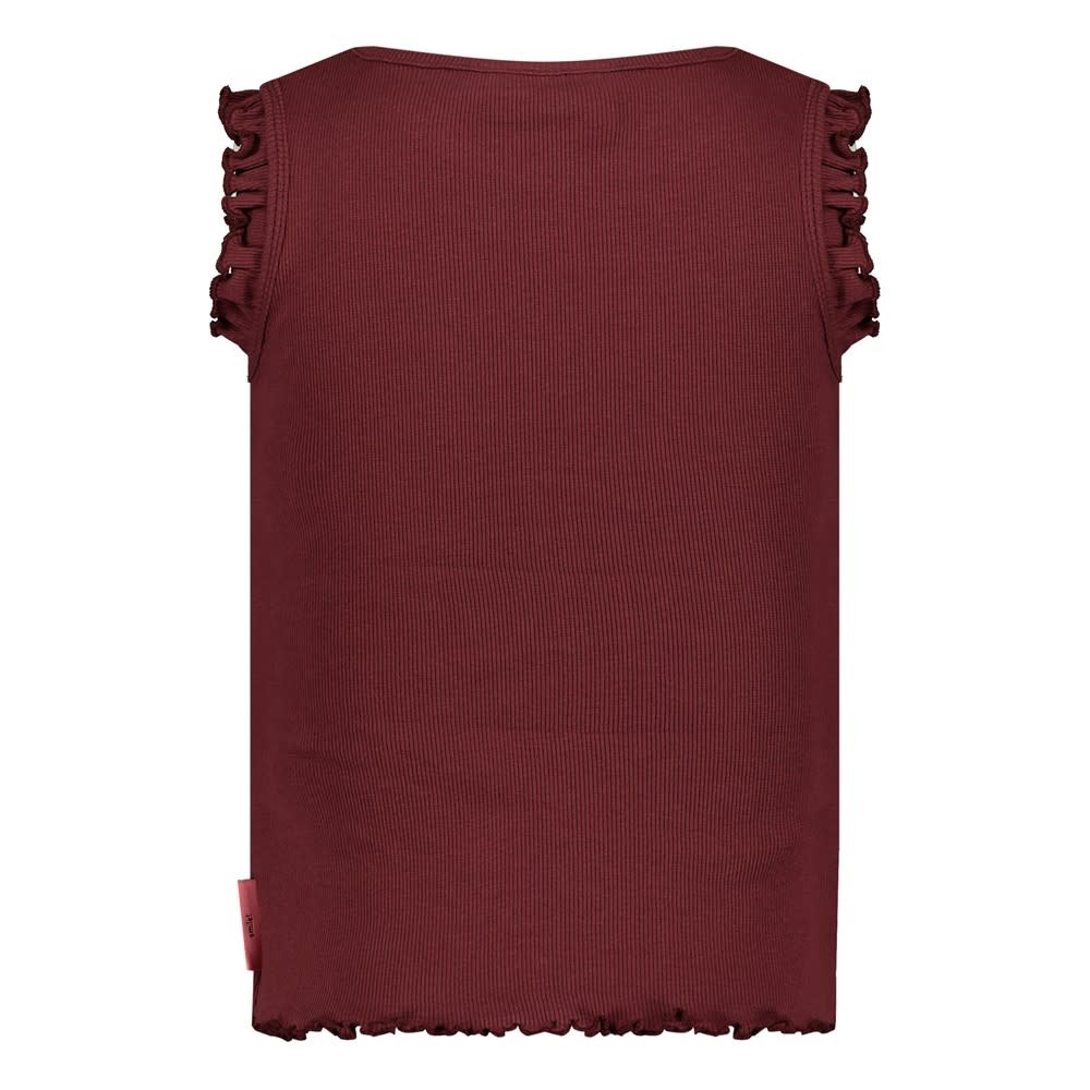 Jubel Singlet rib Bordeaux - Salsa Sunset