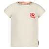 T-shirt met crochet zakje Offwhite - Salsa Sunset