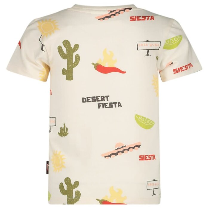 Sturdy T-shirt AOP Offwhite - Desert Fiesta
