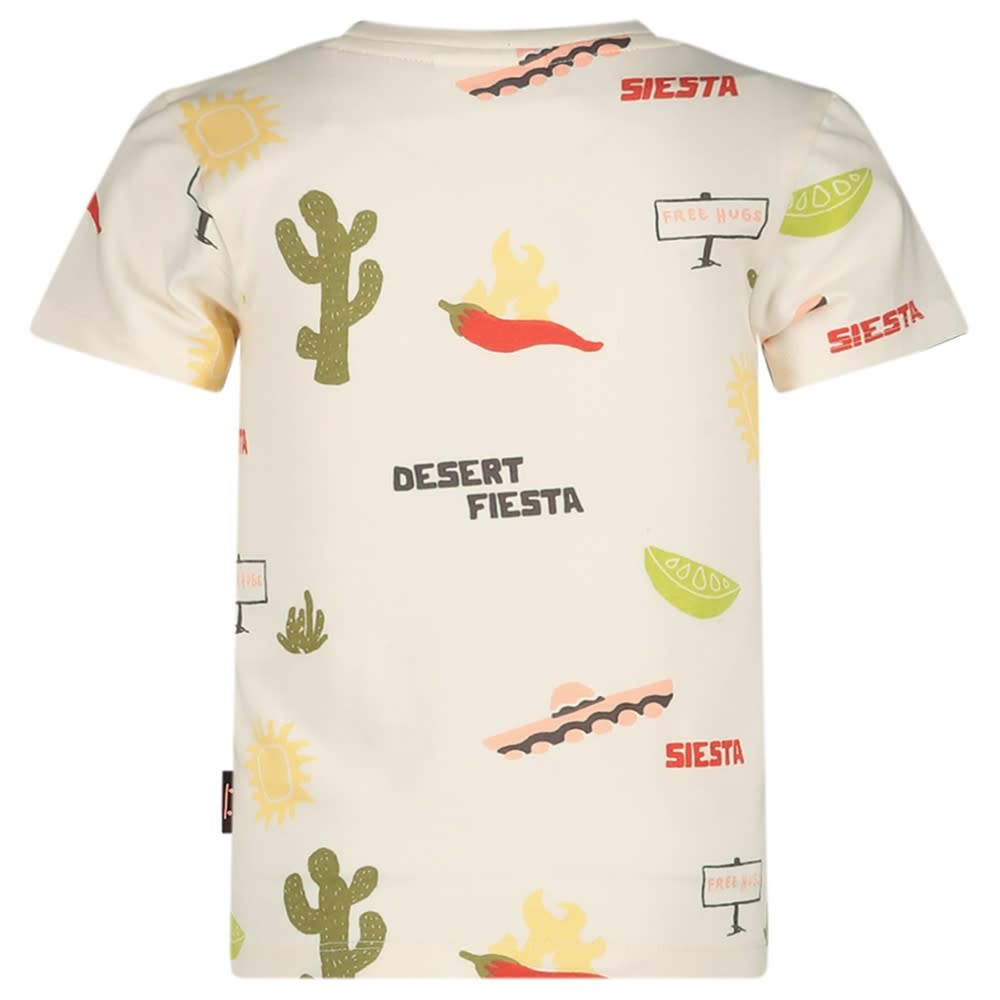 Sturdy T-shirt AOP Offwhite - Desert Fiesta