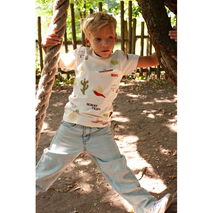 Sturdy T-shirt AOP Offwhite - Desert Fiesta