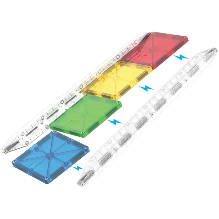 Magna-Tiles MAGNA-TILES - Rail Racers 33-Piece Set