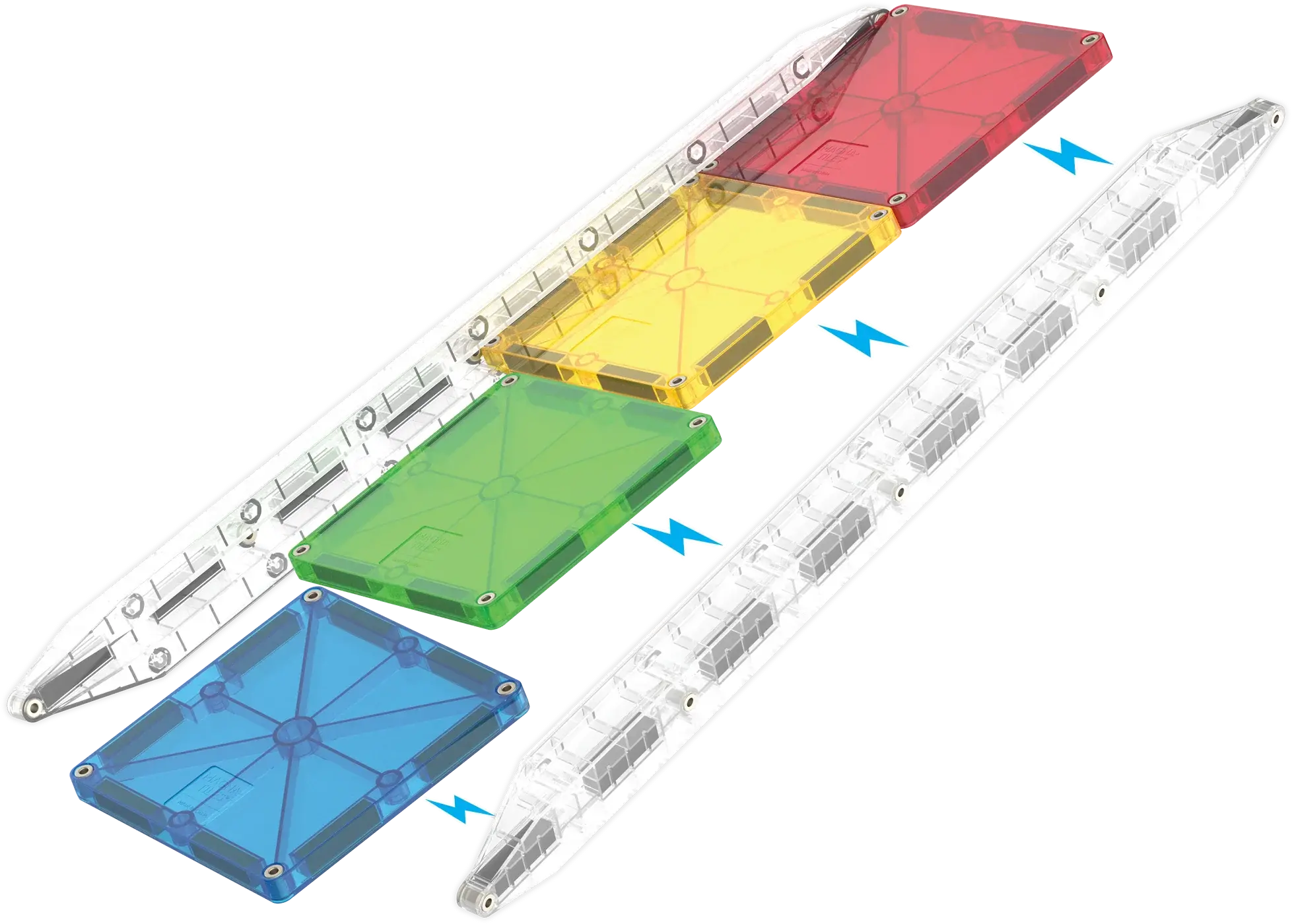 Magna-Tiles MAGNA-TILES - Rail Racers 33-Piece Set