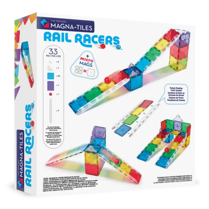 Magna-Tiles MAGNA-TILES - Rail Racers 33-Piece Set