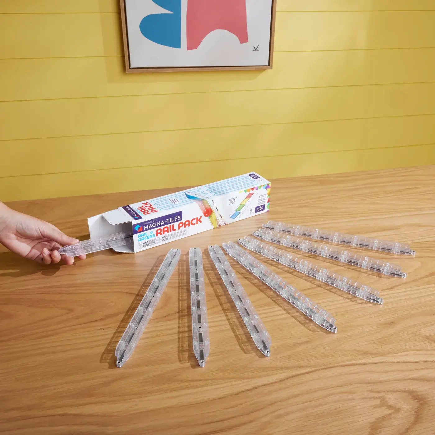 Magna-Tiles MAGNA-TILES® Rail Racers 8-Piece Rail Pack