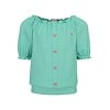 Little Crinckle Top SS bright green