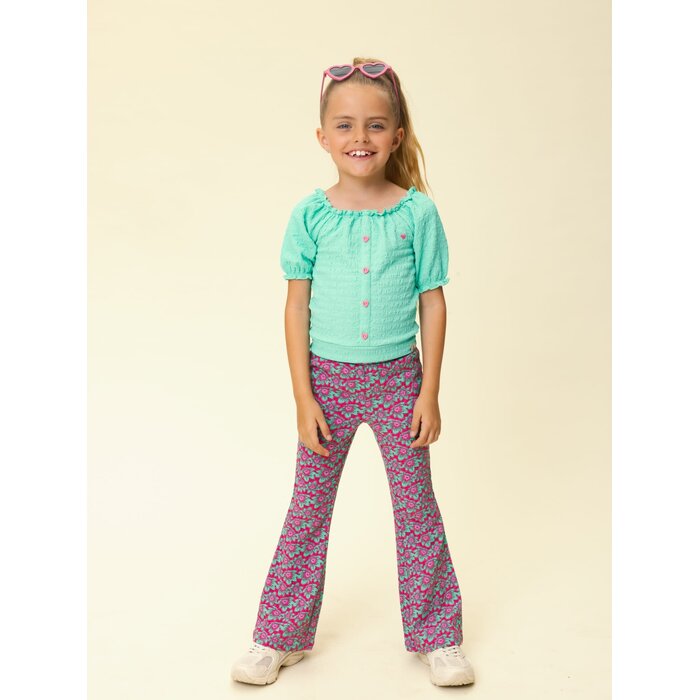 Looxs Little Crinckle Top SS bright green