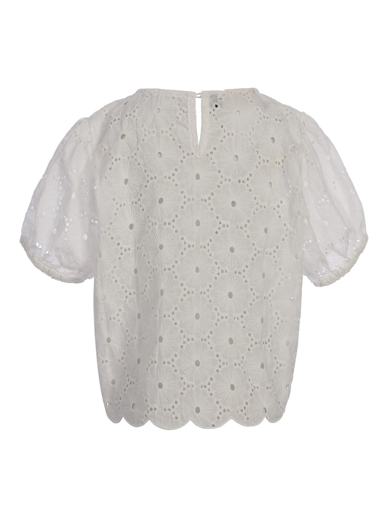 Looxs Little woven top  SS Soft white