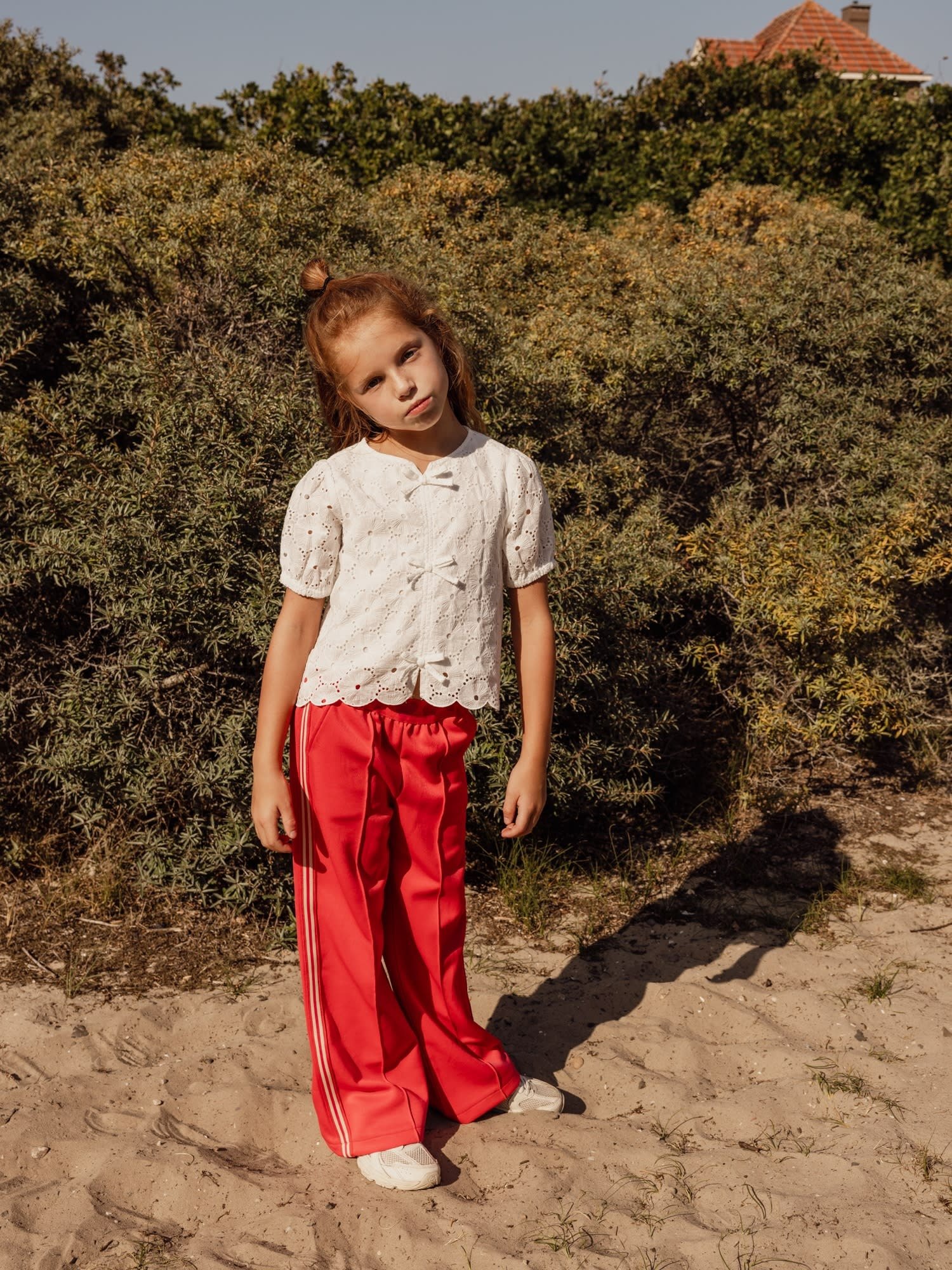 Looxs Little woven top  SS Soft white