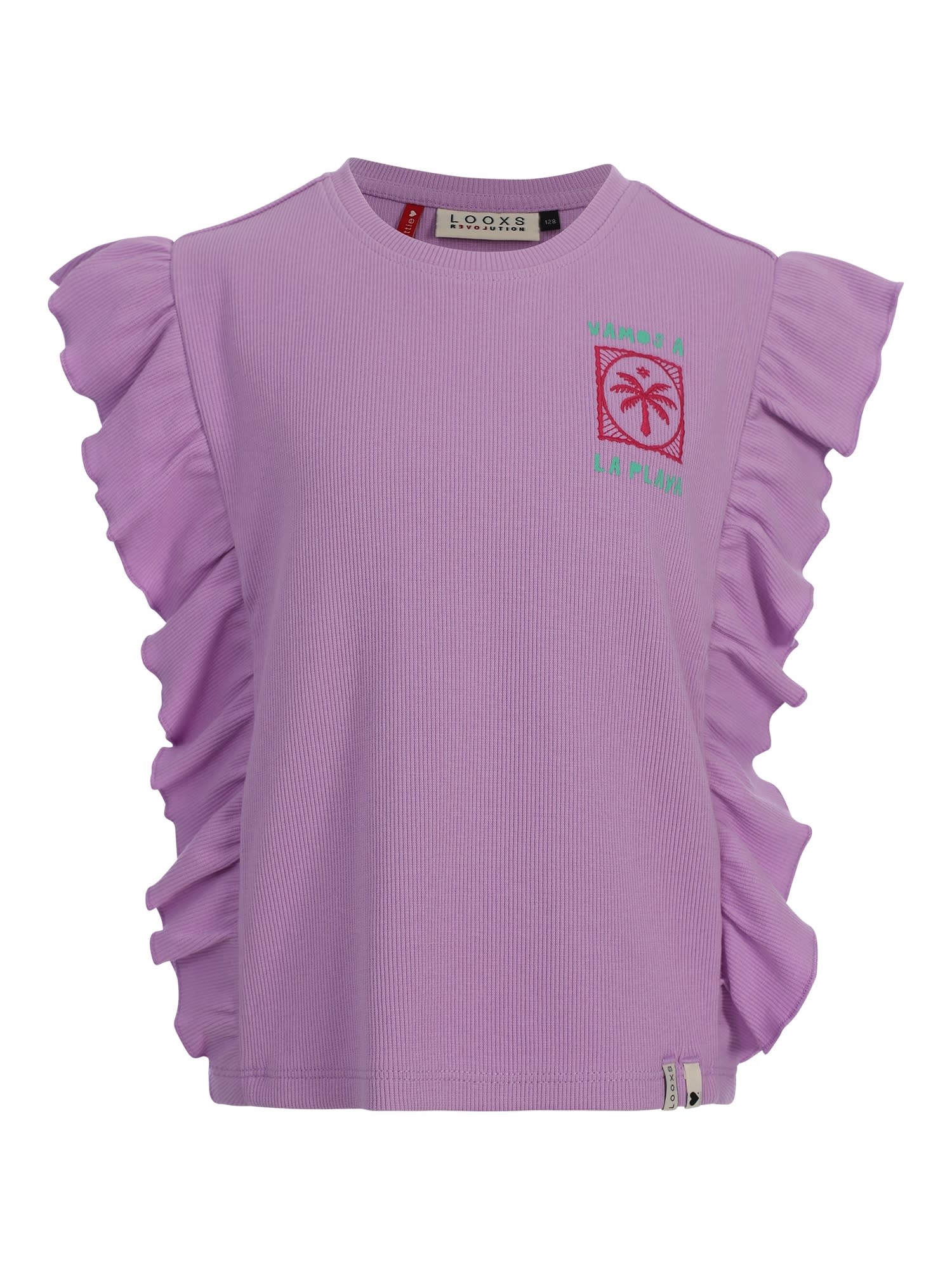 Looxs Little Rib Top SS Purple rain