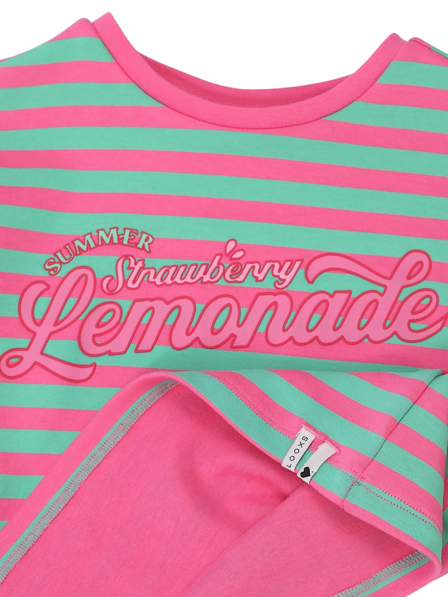 Looxs Little T-Shirt SS PINK SUMMER STRIPE