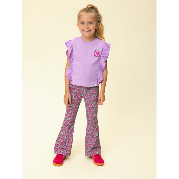 Looxs Little Crinckle Flair Pants cheeta