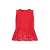 KMGBONDI LIFE SL EMBROIDERY TOP WVN Red