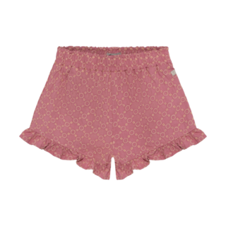 Daily7 Ruffle Shorts Broderie Heather Rose