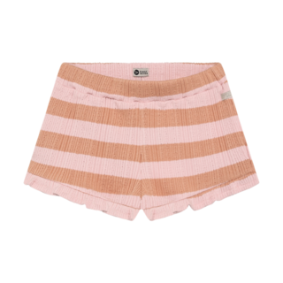 Daily7 Ruffle Shorts Fancy Stripe Silver Pink