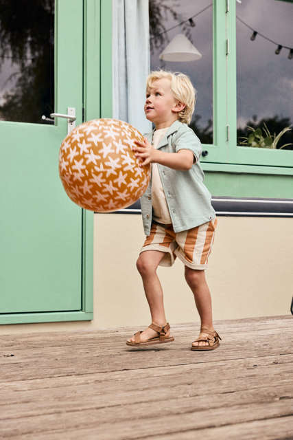 Daily7 Shorts Big Stripe Sandstone