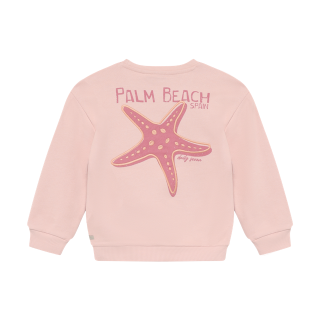 Daily7 Sweater Backprint Silver Pink