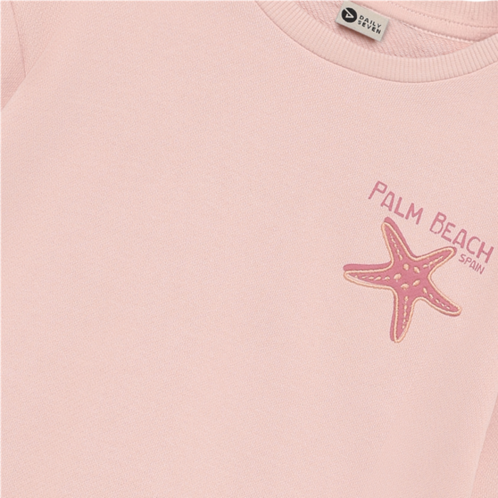 Daily7 Sweater Backprint Silver Pink