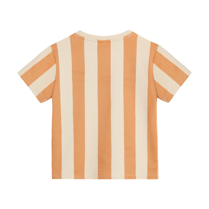 Daily7 T-shirt Big Stripe Sandstone
