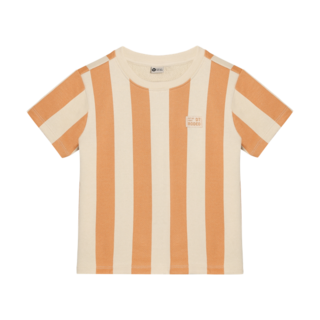Daily7 T-shirt Big Stripe Sandstone