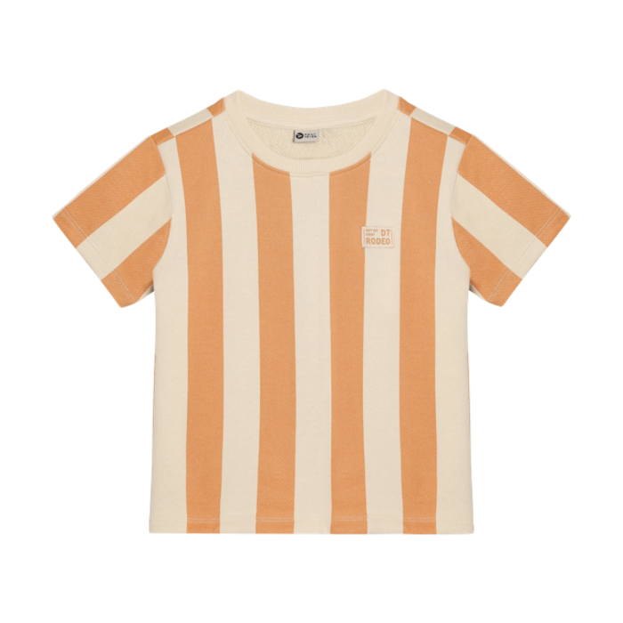 Daily7 T-shirt Big Stripe Sandstone