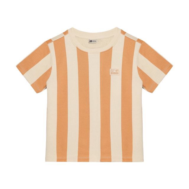 Daily7 T-shirt Big Stripe Sandstone
