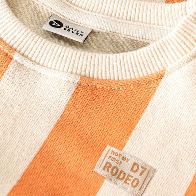 Daily7 T-shirt Big Stripe Sandstone