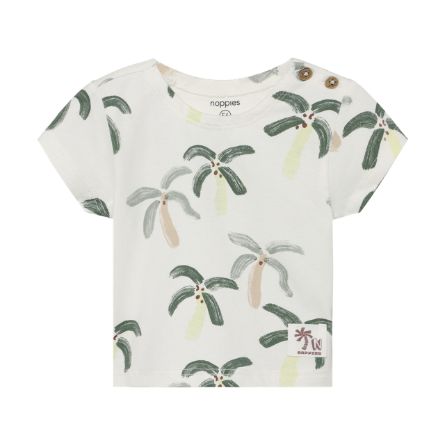 Noppies Tee SS AOP Egret