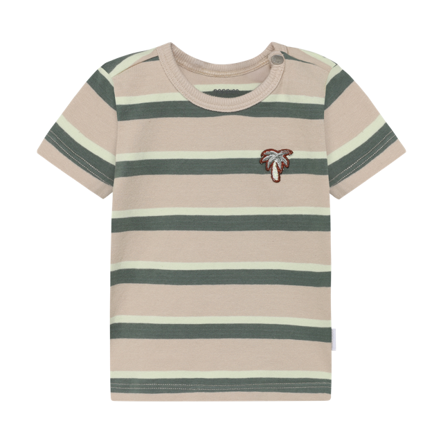 Noppies Tee SS stripe Irish Cream