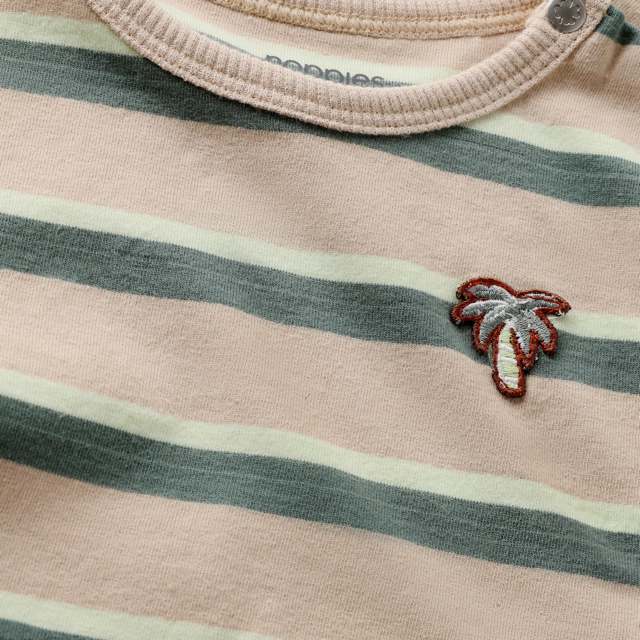 Noppies Tee SS stripe Irish Cream