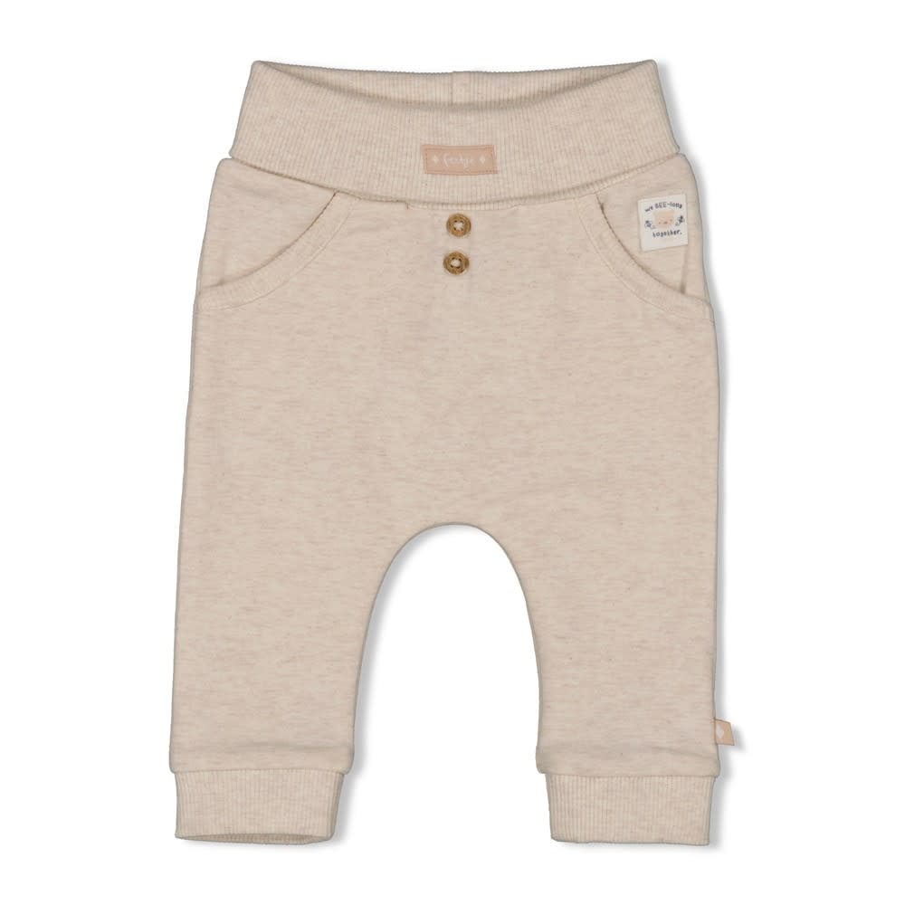 Feetje Broek Offwhite melange - Honey Bear