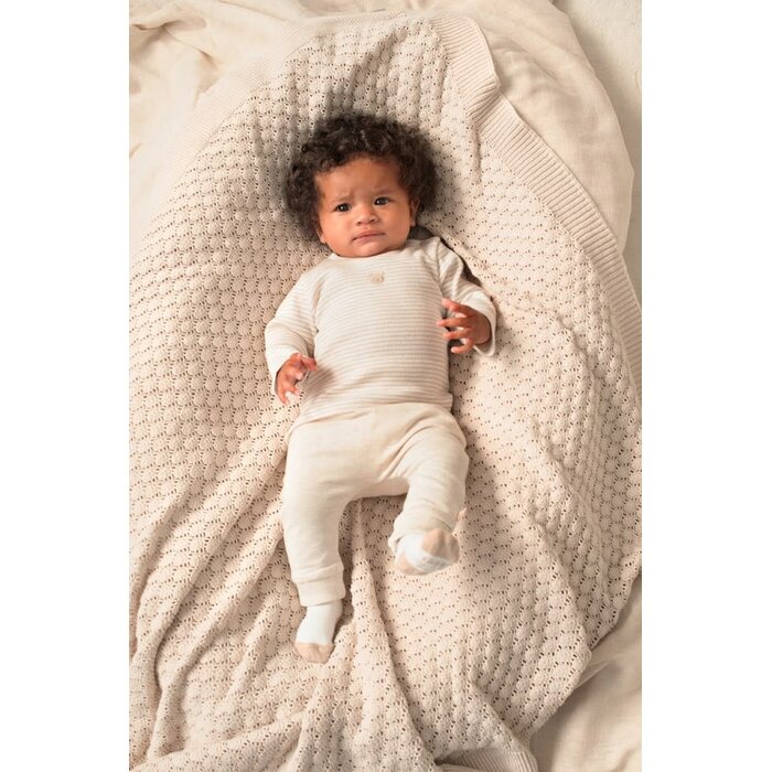 Feetje Broek Offwhite melange - Honey Bear