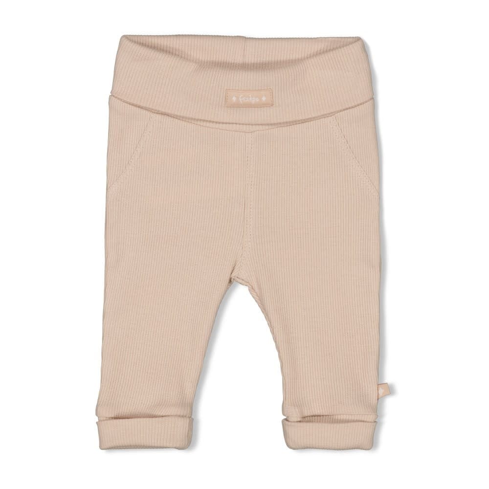 Feetje Broek rib Zand - Honey Bear
