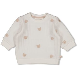 Feetje Sweater AO embroidery Offwhite - Honey Bear