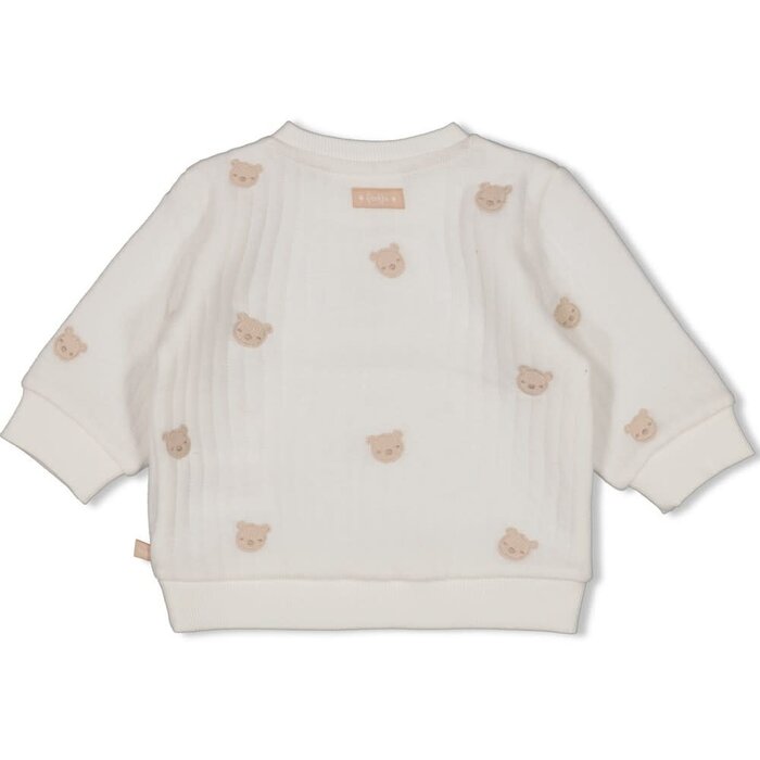 Feetje Sweater AO embroidery Offwhite - Honey Bear