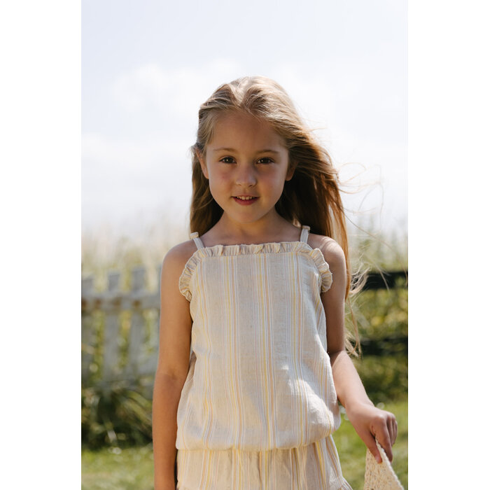 Levv Shirt LS263BODEE AOP Yellow Stripe