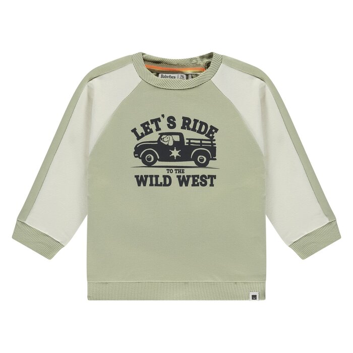 Babyface baby boys sweatshirt Sage