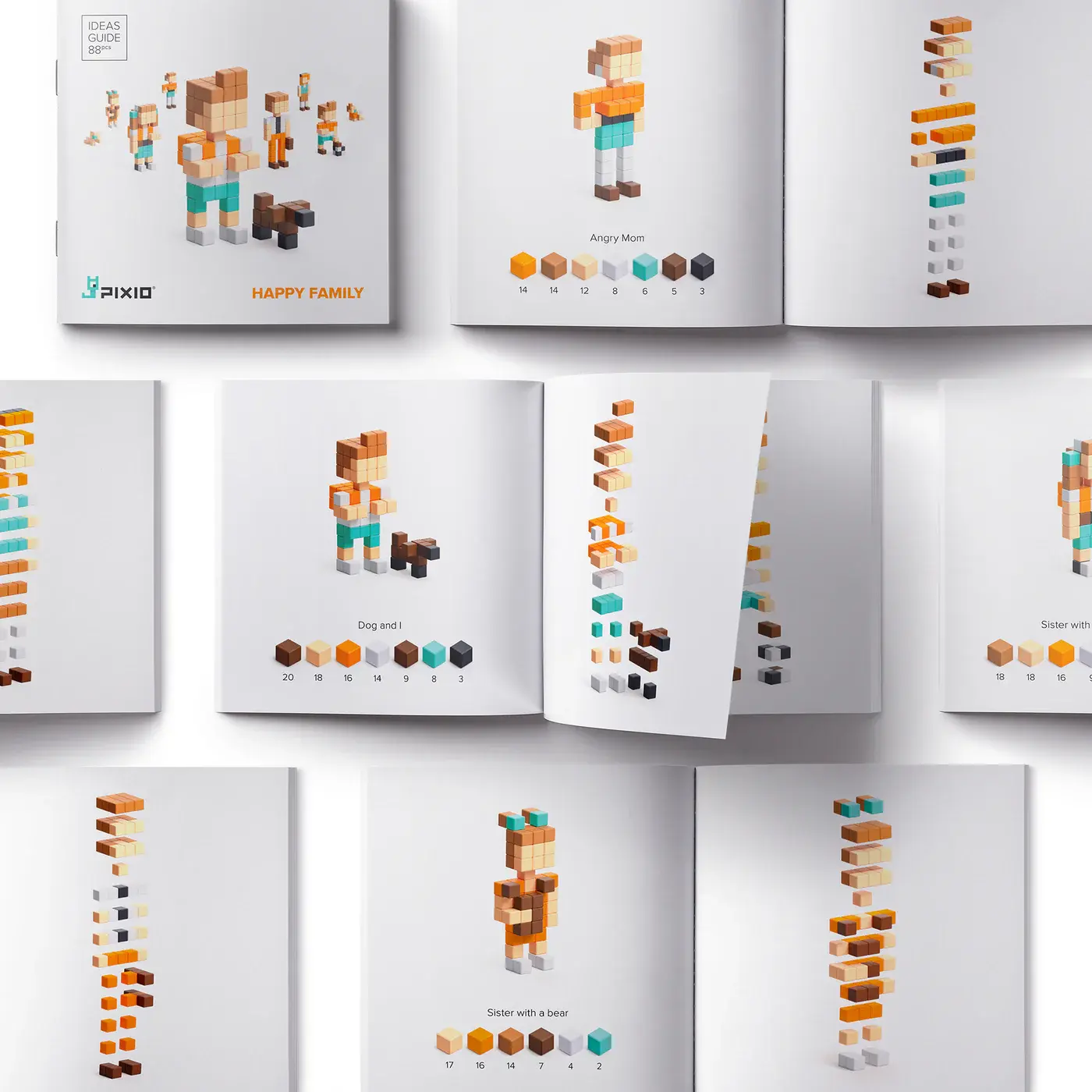 PIXIO 20203 PIXIO - Abstract Neon - 60 stuks