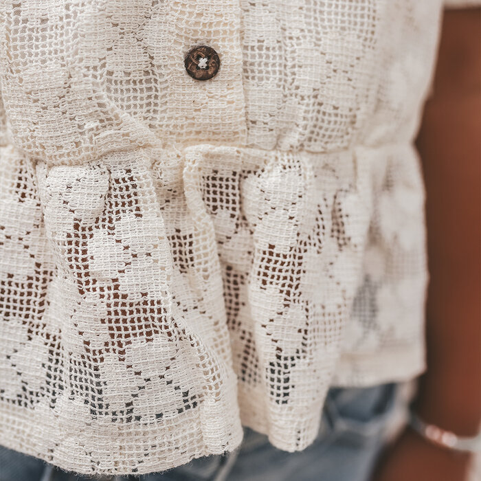 Your Wishes Floral Lace | Shirt White Swan