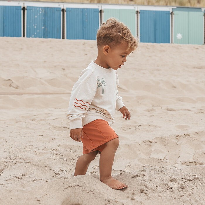 Your Wishes Sun Waves | Oversized Sweater White Swan