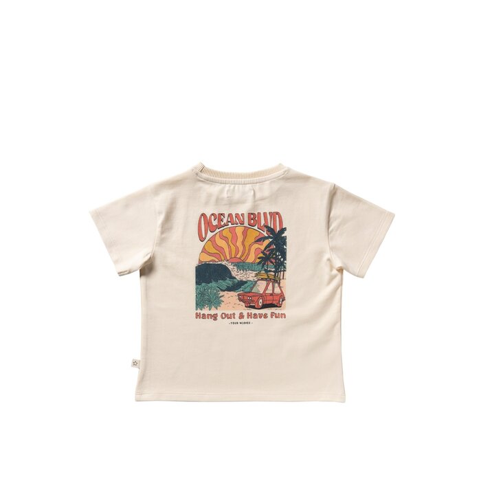 Your Wishes Ocean BLVD | Oversized Tee White Swan