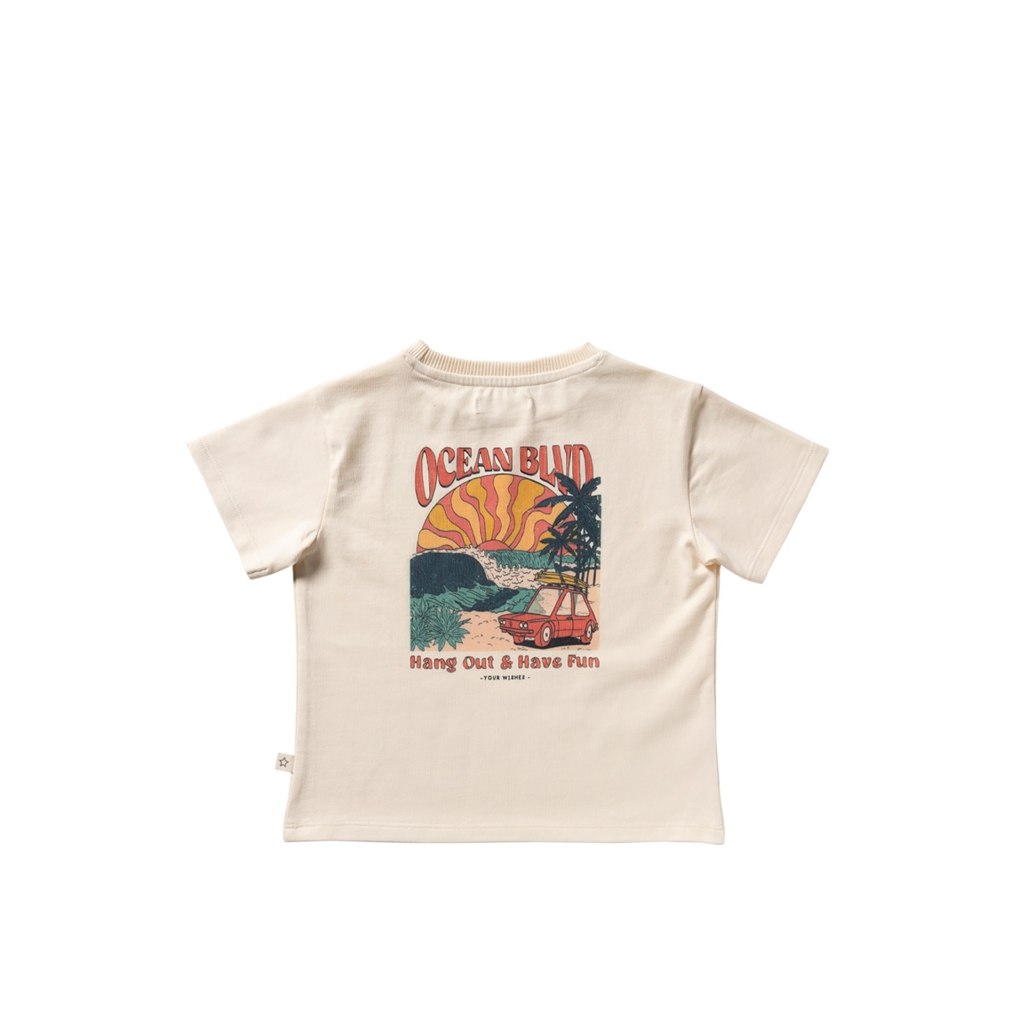 Your Wishes Ocean BLVD | Oversized Tee White Swan