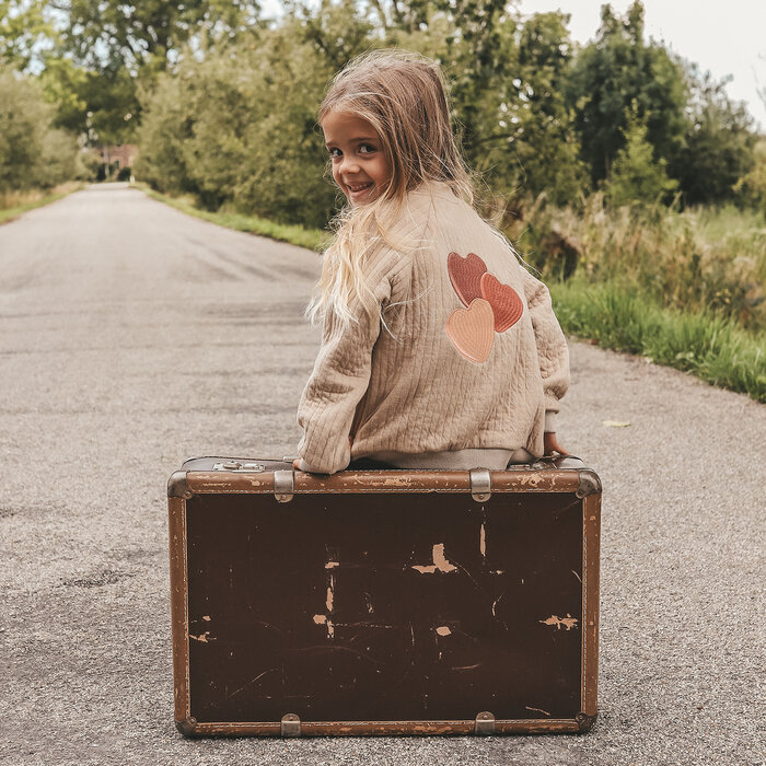 Your Wishes Quilted Jacket | Candy Hearts Dune