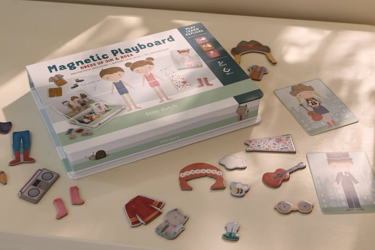 Little Dutch Magnetisch speelbord Jim & Rosa FSC