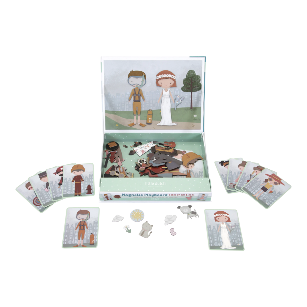 Little Dutch Magnetisch speelbord Jim & Rosa FSC