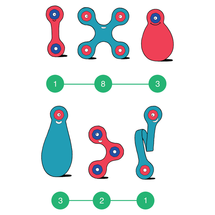 Clixo Clixo | Itsy Pack - Flamingo/Turquoise