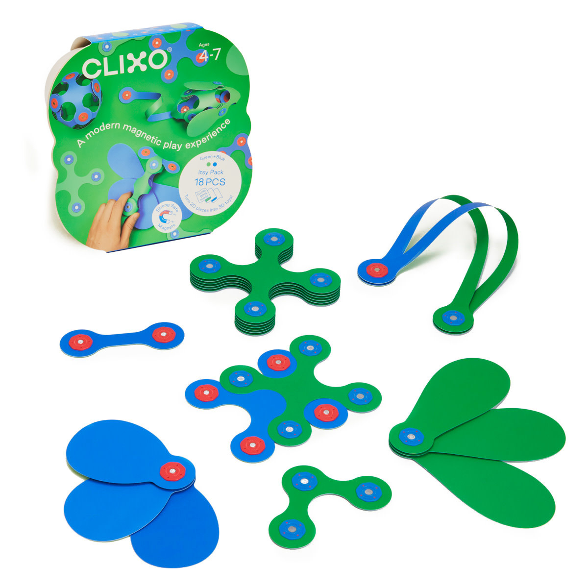 Clixo Clixo | Itsy Pack - Green / Blue