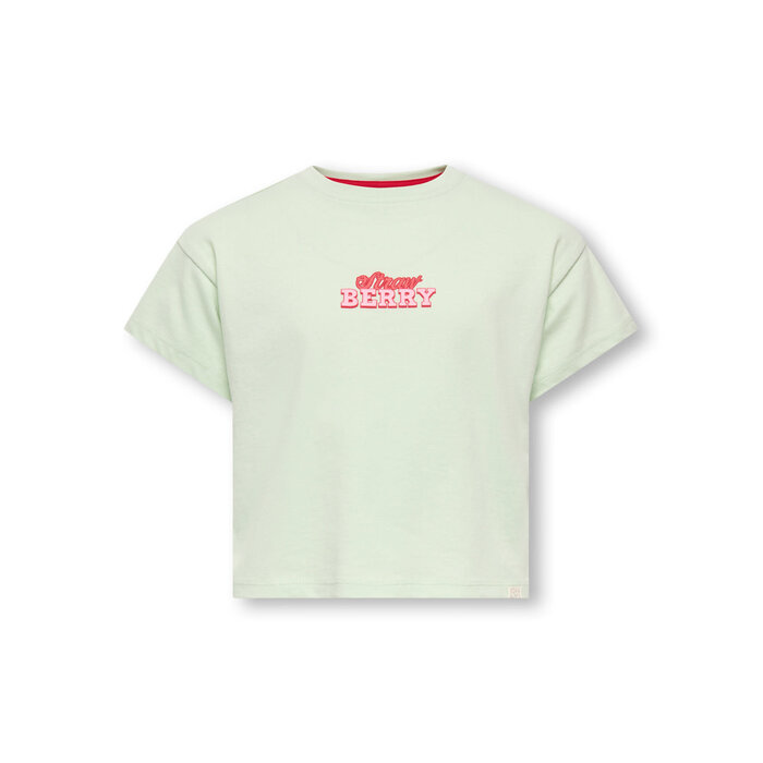 Kids Only KMGBELINDA LIFE SS REG PRINTED TEE JRS Green
